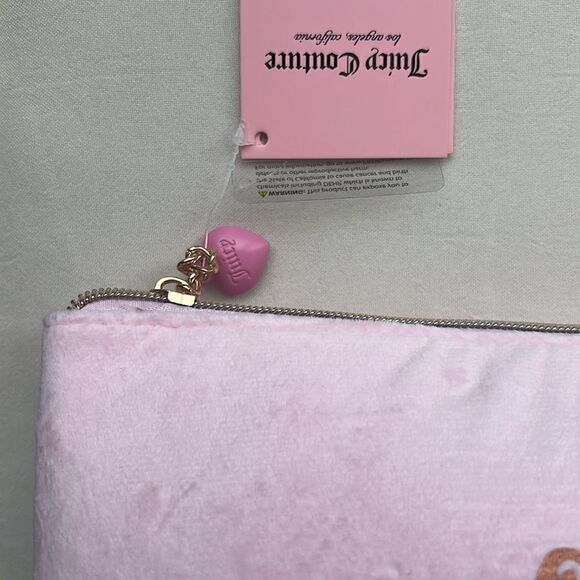 Juicy Couture Large Cosmetic Bag in Pink & Brown Scottie Dog - Picture 10 of 16